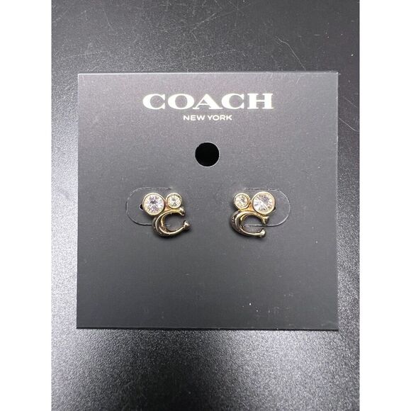 Coach Jewelry - Coach Signature C Logo Earrings